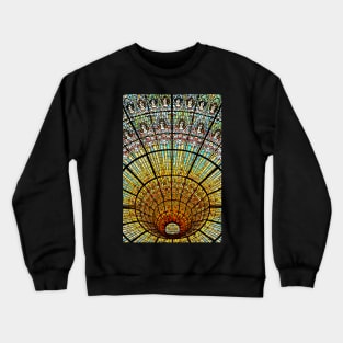 Skylight in the Palau de la Musica Catalana Crewneck Sweatshirt